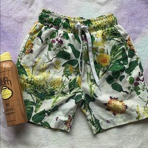Kortni Jeans boys trunks Whimsical Floral 4/5